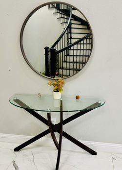 Glass Entry Table