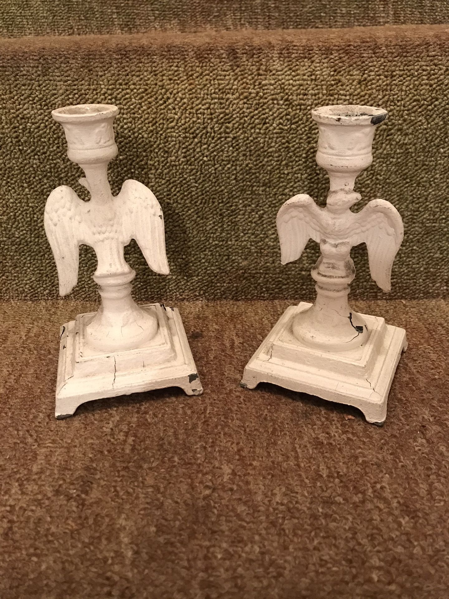 Antique American Candle holders