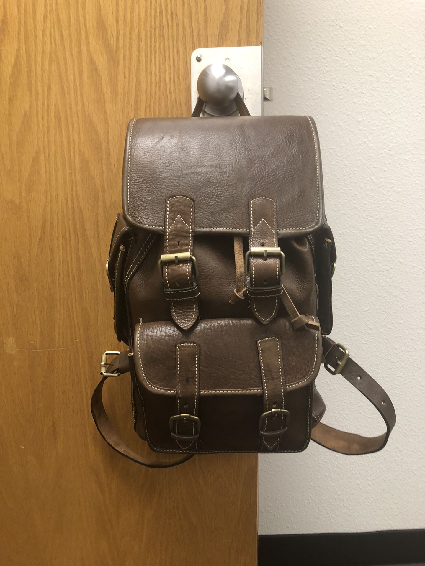 Genuine Leather Moroccan Backpack