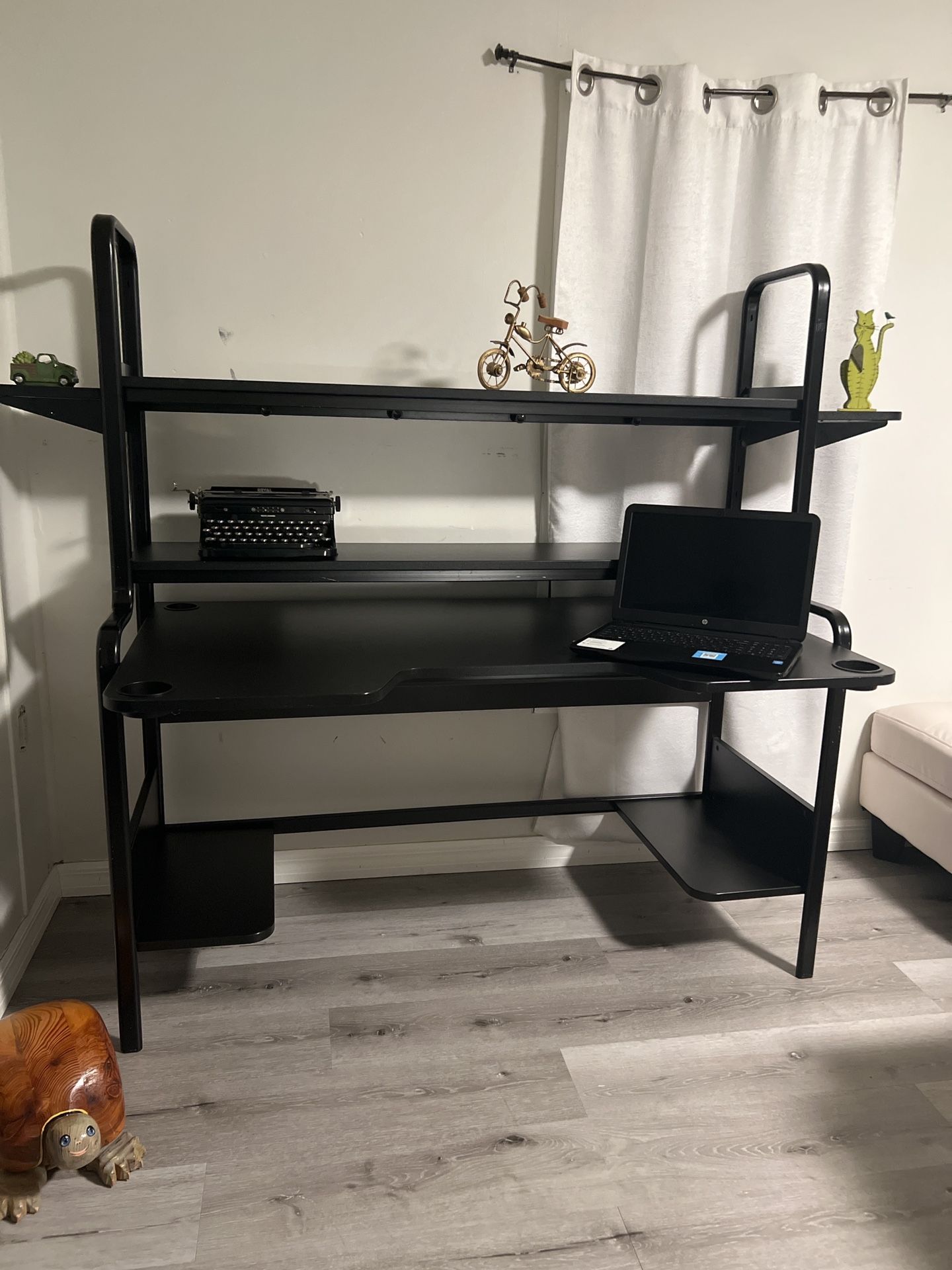 If it’s from a known brand (IKEA, Sauder, etc.) and in excellent condition, you could try closer to $150 USD.