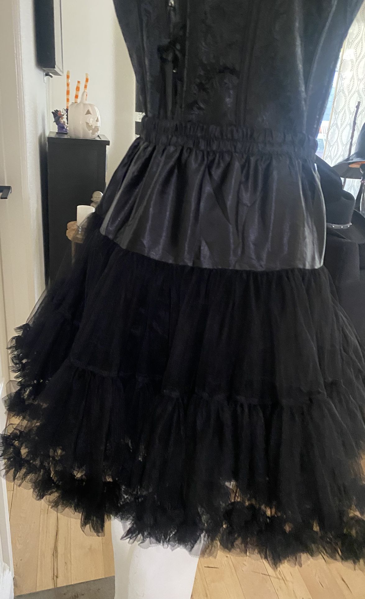 Costume/Halloween Costume/ Black Tulle Skirt