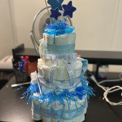 Boys Baby Shower Diaper Cake