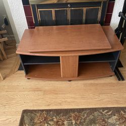 Entertainment Center With Shelves 