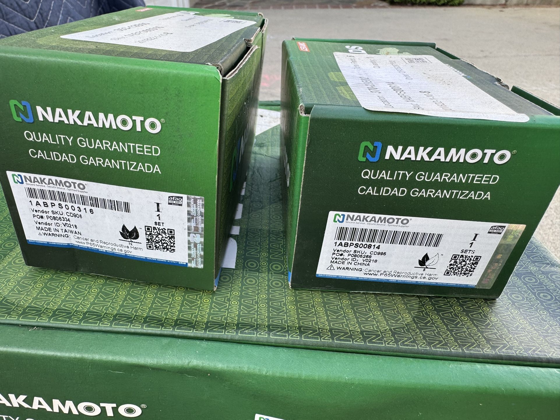 NEW Brake pads & Rotors NAKAMOTO