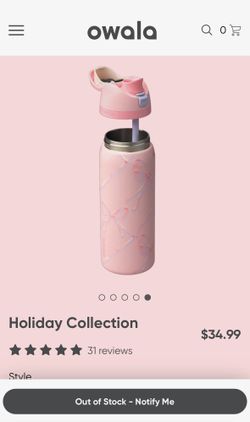 Owala sugar plum fairy 32oz holiday collection