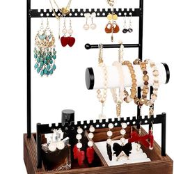  Jewelry Organizer Stand For Necklaces,  Bracelets, Earrings And Rings,  NEW 