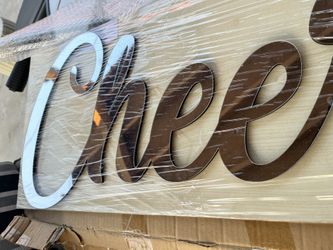Mirror Cheer Sign