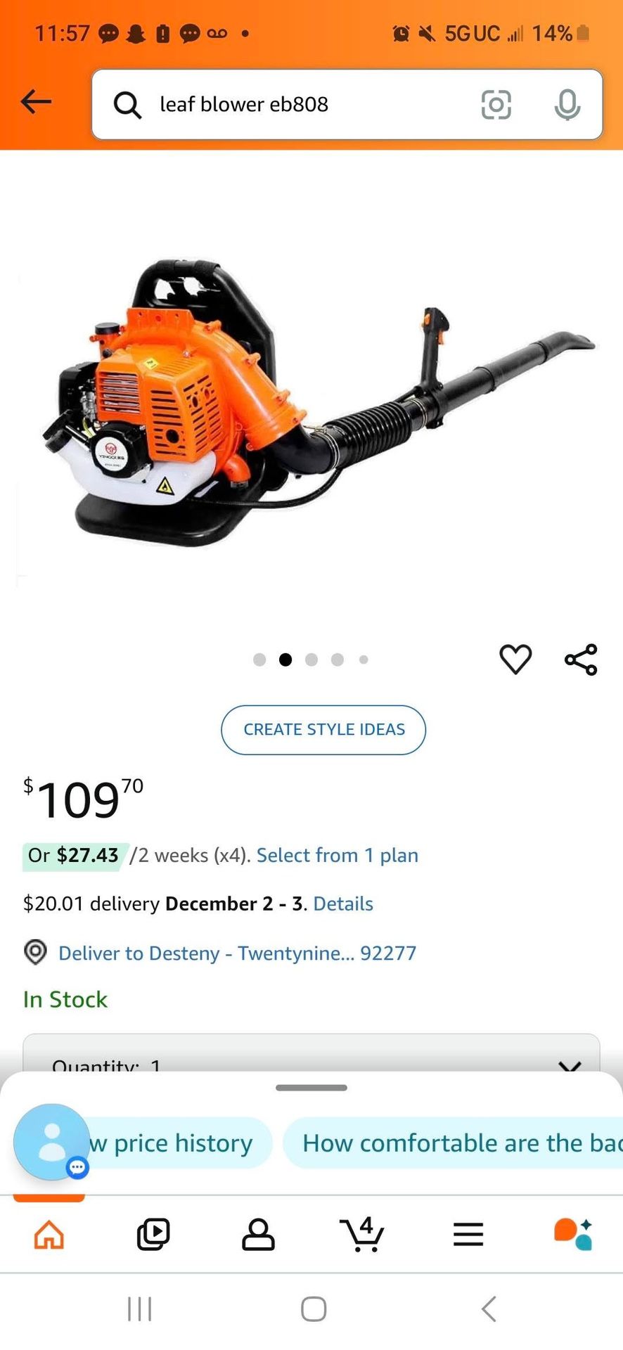 Backpack Leaf Blower