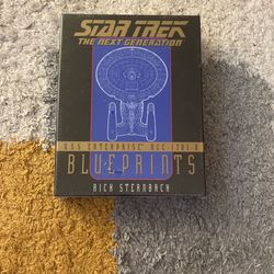 Sealed 1996 Star Trek The Next Generation USS Enterprise Blueprints ncc-1701-D
