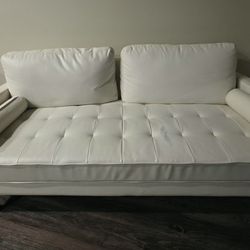 Mid Century Modern Upholstered Square Arm Sofa