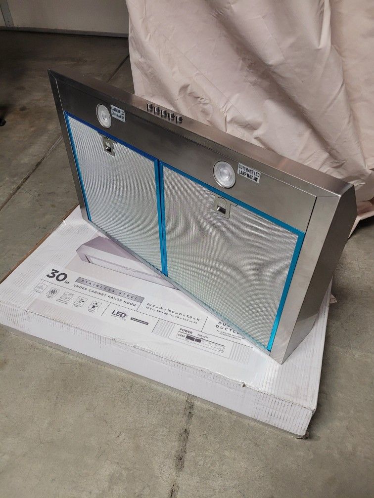 Vissani 30 in. Convertible Under Range Hood in Stainless Steel