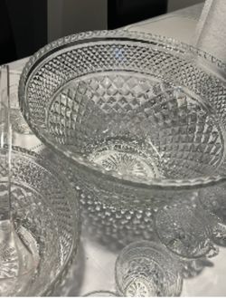 Vintage Punch Bowl Set