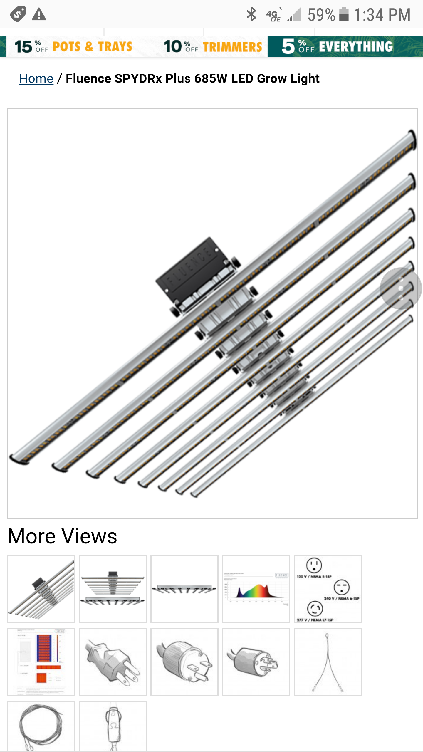 Fluence SPYDRx Plus LED grow lights for Sale in Los Angeles, CA OfferUp