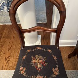 Pair Of Victorian “balloon “ Back Chairs