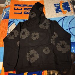 Brand New Mono Black Denim Tears Hoodie