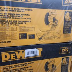 20V MAX Cordless 7-1/4 in. Sliding Miter Saw with (1) 20V Battery 4.0Ah