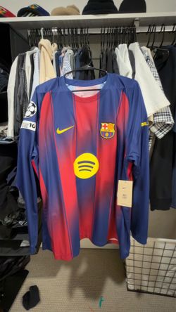 FC Barcelona Nike Long Sleeve Home Jersey
