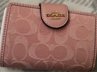 Denim pink wallet