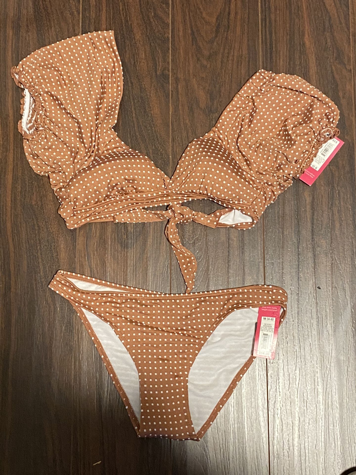 New Women’s Bikini Top Size S Bottom Size M