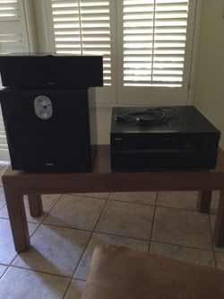 Rxv 3300 Yamaha receiver with speaker