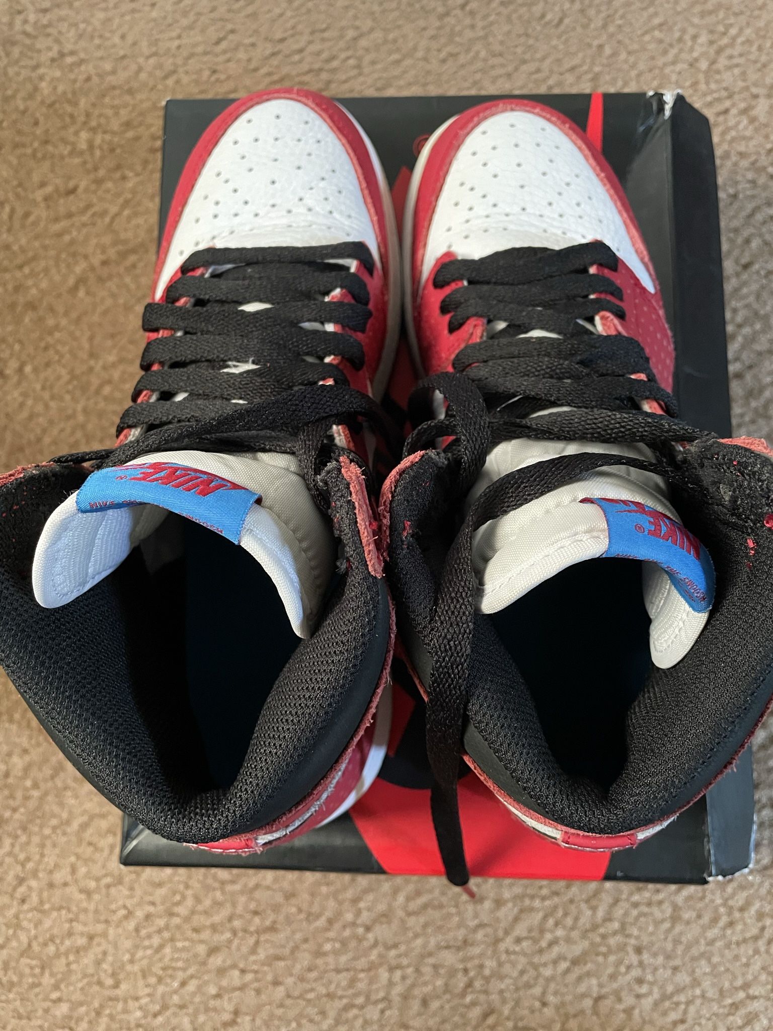 Jordan 1 Spider Man Origin Story Size 7Y Men s shoes