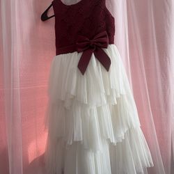 Size 7 Dress Red And White