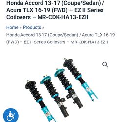 Honda accord coilovers
