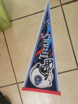 Tennessee Titans Pennant 12 × 30 Inches