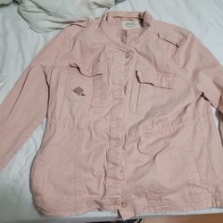 Pink Women's Denim Jacket