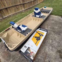 12Ft Boat+ trailer+ motor