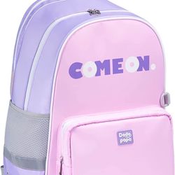 Brandnew Burden Relief Kids Backpacks Teen Student School Bag for Boys and Girls with Chest Strap Ages 6-12 (pink, M) 