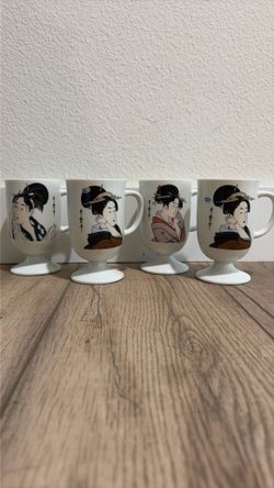 Vintage Japanese coffee mug set $20
