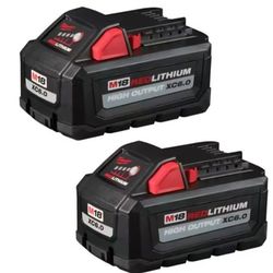 Milwaukee M18 18-Volt Lithium-Ion High Output 6.0Ah Battery Pack (2-Pack)
