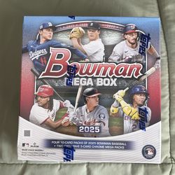 Baseball cards 2025 Bowman MEGA Box