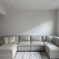 Costco 6 Piece Modular Sofa & Storage Ottoman