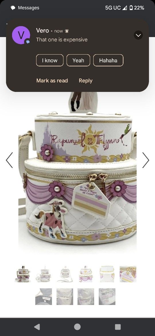 Danielle Nicole X Disney Tangled Wedding Cake Crossbody Bag Rapunzel And Flynn - New Women | Color: Pink