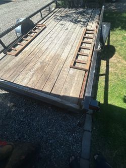 Trailer with Wood Deck