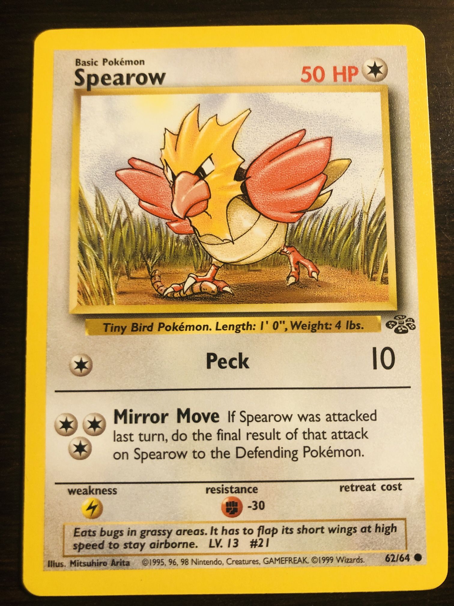 Pokémon Cards (Spearow 50 HP & PV)