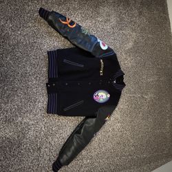 Vintage Style Haunted House, Varsity Jacket-Limited Edition