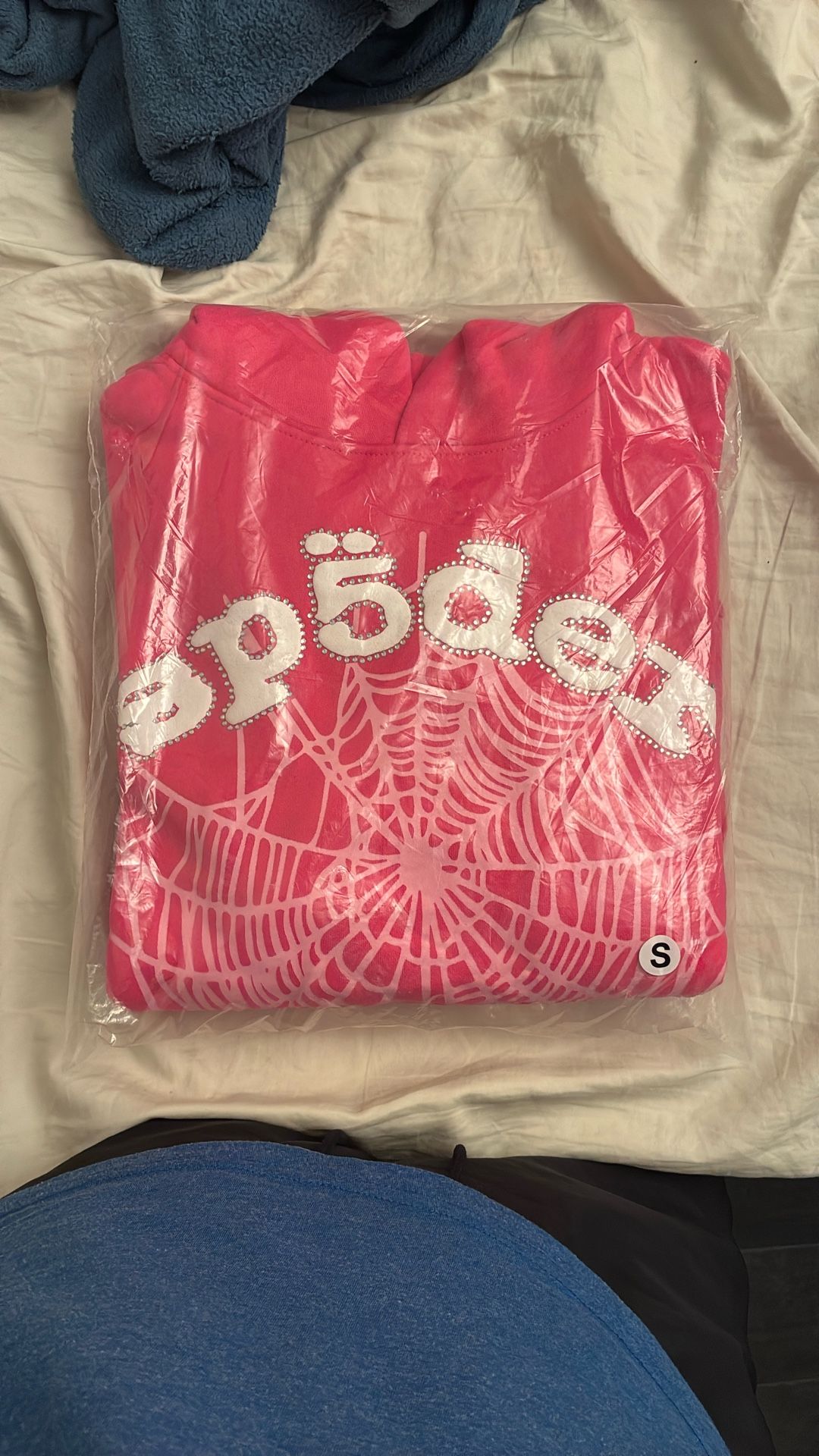 Pink Spider Hoodie Size S