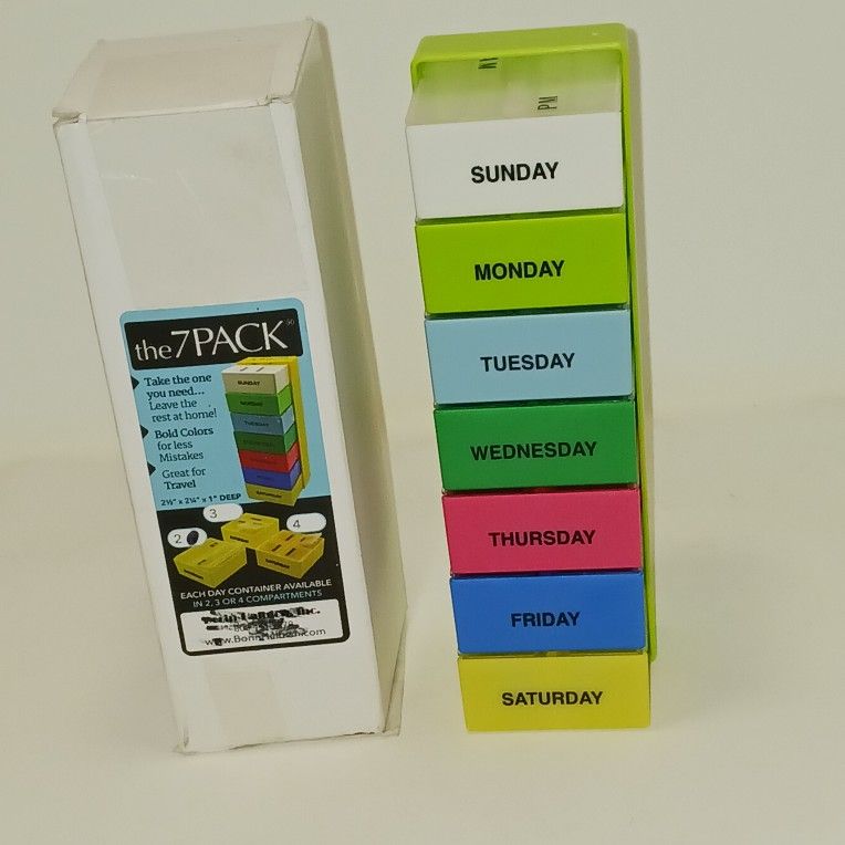 7 Day Travel Pill Box. Great For Traveling. $5.