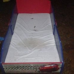 Twin  Size Bed And Frame.the Cars