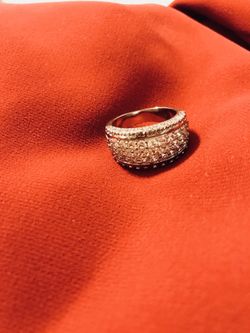 Sterling Silver cz ring 7.5