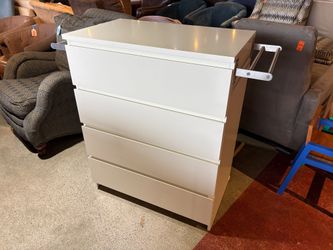 Minimalist Four Drawer Dresser with Side Bars
