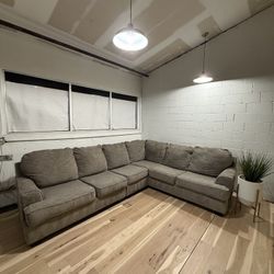 Gray Sectional Sofa 3-Piece