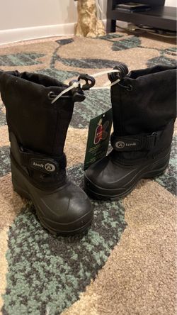 NEW KIDS BLACK KAMIk WATERPROOF BOOTS