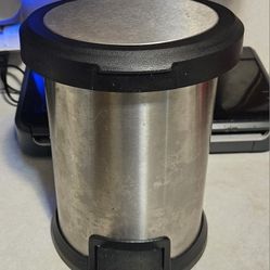 Step Open Stainless Trash Can 1.3 Gallon 5L Round Unbranded Waste Can  Preowned