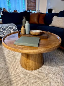 Round Wooden Coffee Table