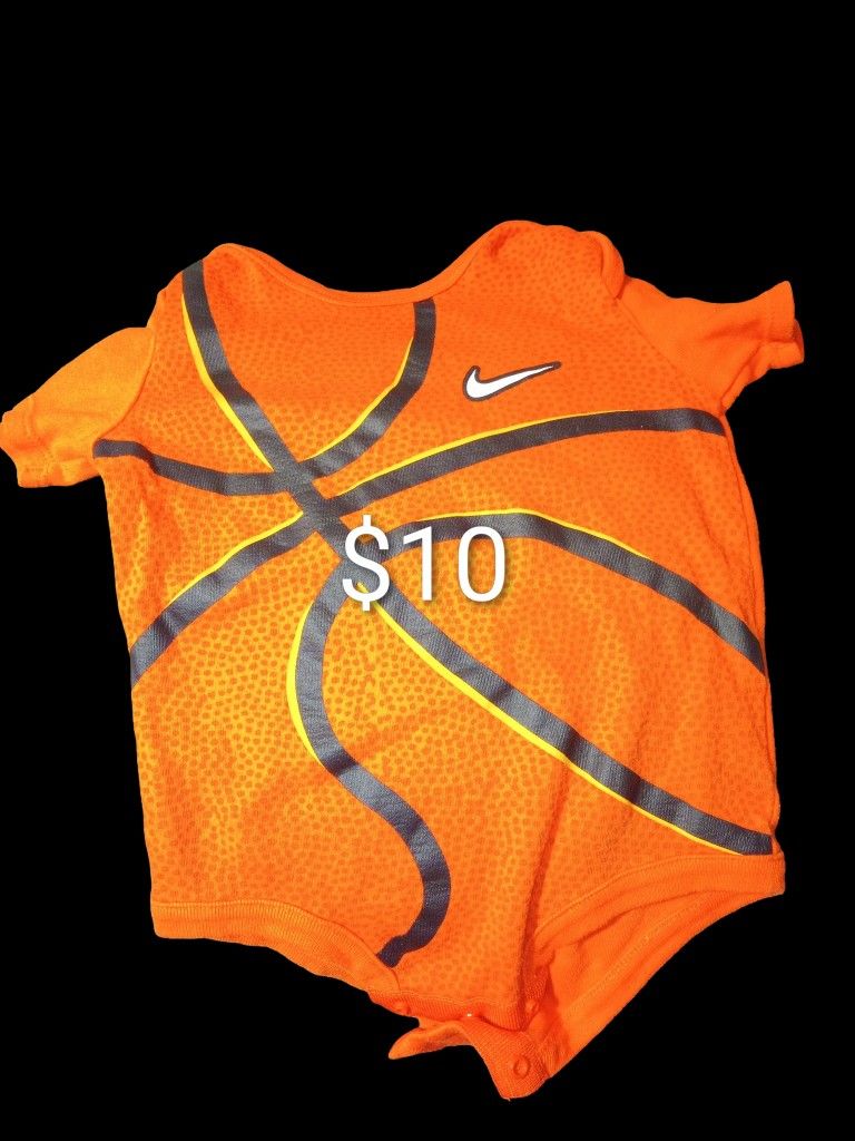 Nike Orange Boy Onesie 6-9Months