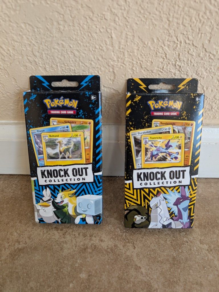 Pokémon Trading Card Knockout Collection Bltnd, Eisce, Galrin, Tox, Dura, Sanda